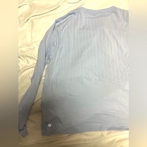Light blue Lululemon long sleeve shirt, size 12